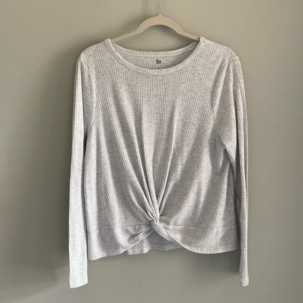 SO light grey long sleeve